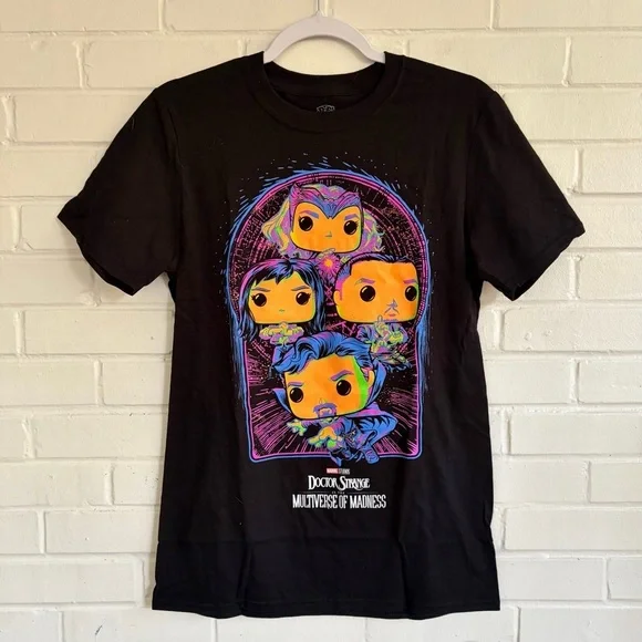 Set of 4 FUNKO POP Marvel Collector Corp Graphic Tees, ALL ADULT SZ SMALL EUC - Picture 2 of 4